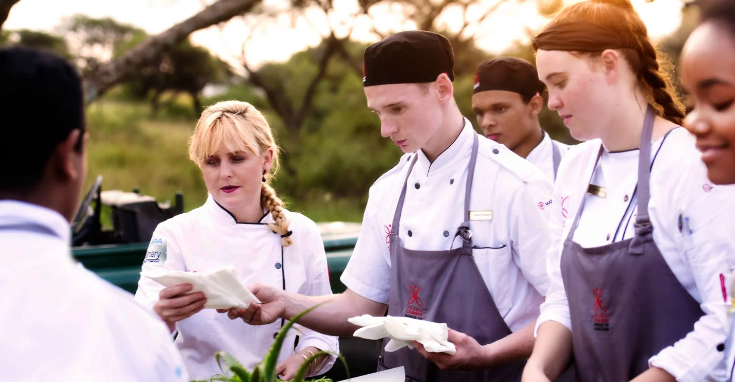 Chef demonstrating technique